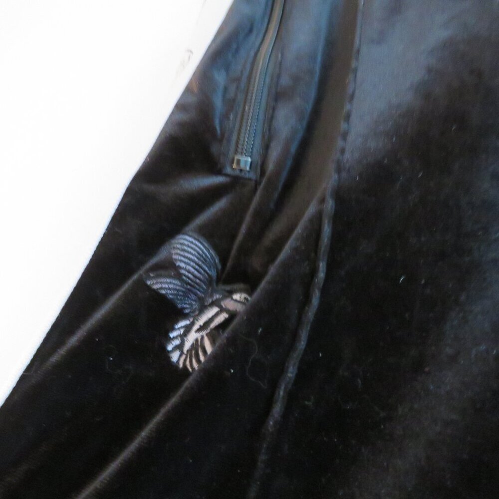 FDMTL X BILLIONAIRES BOY CLUB Black Velour Velvet Track Pants Street Mens Sz S - Picture 7 of 16